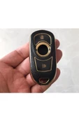 Opel Astra K Ve Insignia Grand Uyumlu Anahtar Koruma Kılıfı Lüx Siyah Gold thumbnail 1