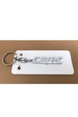 Honda Civic Fc5 Fd6 Fb7 Anahtarlık Metal Çift Yönlüdür 1 Adet Beyaz Renk thumbnail 1