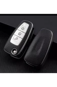 Fiesta Kuga Focus C-max Uyumlu Anahtar Koruma Kılıfı Kabı (SUSTALI) Gümüş Rengi thumbnail 1