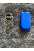 Egea 1 Adet Metal Çift Yönlü Anahtarlık Ve 1 Adet Mavi Silikon Anahtar Koruma Kılıfı thumbnail 3