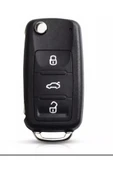 Caddy Scirocco Golf 5 Golf 6 Jetta Ibiza Polo Octiva Tiguan Leon Uyumlu Silikon Anahtar Kılıfı thumbnail 2