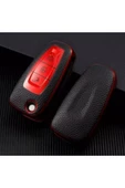 Fiesta Kuga Focus C-max Anahtar Koruma Kılıfı Kabı (sustalı) Kırmızı Rengi thumbnail 1
