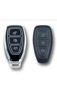 Ford Mondeo Focus Smart Siyah-gümüş Oto Anahtar Kumanda Koruma Kılıf thumbnail 1