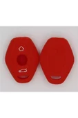 Bmw X3 X5 E38 E39 E46 E83 M5 325i Uyumlu Silikon Anahtar Koruma Kılıfı Kırmızı Renk thumbnail 3