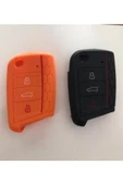Scala Octavia Ibiza Ateca Leon Toledo Golf 7 Silikon Anahtar Kılıf Turuncu Ve Siyah 2.resime Bakınız thumbnail 1
