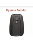 Toyota Corolla Prius Camry C-hr Rav4 Land Crusiser 2 Tuslu Anahtar Koruma Kılıfı 2.resime Bakınız thumbnail 2