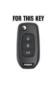 Renault Megane 4 Clıo 5 Koleos Silikon Anahtar Kılıf (Siyah) thumbnail 2