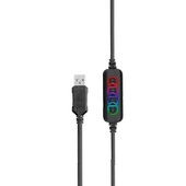 RAMPAGE PHANTOM X1 SİYAH USB 7.1 SURROUND RGB IŞIK EFEKTLİ GAMING MİKROFON KULAKLIK RAMPAGE - 5