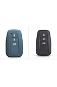 Toyota Rav4 Corolla Land Cruiser C-hr Silikon Anahtar Kılıf 3 Tuş Logo Yeri Arkada Olan Model Uygun thumbnail 1