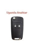 Opel Astra J Corsa D Corsa E Insignia Mokka Meriva 2 Tuslu Silikon Anahtar Kılıf 2.resime Bakınız thumbnail 2