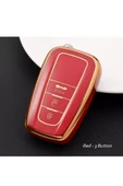 Toyota C-hr Corolla Rav4 Land Cruiser Anahtar Kılıfı 3 Tuşlu Logo Yeri Arka Olan Model Uyumlu thumbnail 1
