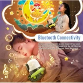 Ozmik LED gece lambası yıldızlı gökyüzü projektör Galaxy Robot projeksiyon lambasıMüzik Çalar thumbnail 8