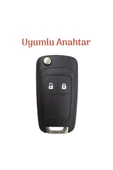 Chevrolet Cruze Ve Opel Astra Insignia Corsa 3 Tuş Abs Plastik Anahtar Koruma Kılıfı thumbnail 2