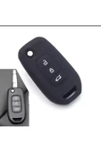 Renault Megane 4 Clıo 5 Koleos Silikon Anahtar Kılıf (Siyah) thumbnail 1