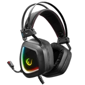 RAMPAGE PHANTOM X1 SİYAH USB 7.1 SURROUND RGB IŞIK EFEKTLİ GAMING MİKROFON KULAKLIK RAMPAGE - 2