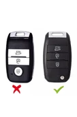 Kia Rio Ceed Cerato Sportage Lüks Anahtar Koruma Kılıfı Sustalı Model thumbnail 2