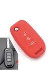 Renault Megane 4 Clio 5 Koleos Silikon Anahtar Kılıf(KIRMIZI) thumbnail 1
