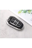 Opel Grandland Corsa F Kasa Astra H Anahtar Kılıfı Sustasız Model Siyah/gümüş thumbnail 1