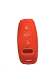 Audı A3 2021 Model Audi Silikon Anahtar Kılıf(kırmızı) thumbnail 3