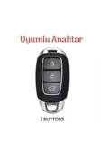 Hyundai Accent Kona I30 Ix35 Elantra Santa Fe Silikon Anahtar Kılıfı Anahtarsız Çalıştırma thumbnail 2