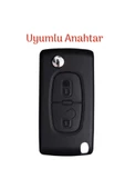 Peugeot 206 207 307 308 406 407 407 3008 5008 Silikon Anahtar Kılıfı thumbnail 2