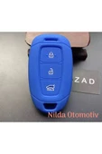 Hyundai Elantra Kona I30 Ix35 Accent Santa Fe Silikon Anahtar Kılıfı Anahtarsız Çalıştırma thumbnail 1