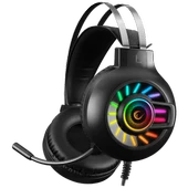 RAMPAGE RM-K44 ZENGIBAR SİYAH 7.1 SURROUND RGB IŞIK EFEKTLİ MİKROFONLU OYUNCU KULAKLIĞI RAMPAGE - 6