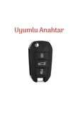 Peugeot 508 Silikon Anahtar Kılıfı Sustalı Model thumbnail 2