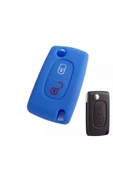 Peugeot 206 207 307 308 406 407 407 3008 5008 Silikon Anahtar Kılıfı thumbnail 1