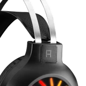 RAMPAGE RM-K44 ZENGIBAR SİYAH 7.1 SURROUND RGB IŞIK EFEKTLİ MİKROFONLU OYUNCU KULAKLIĞI RAMPAGE - 9