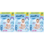 Molfix Bebek Bezi Beden:4 (7-14KG) Maxi 384 Adet Mega Aylık Fırsat Pk thumbnail 1