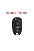 Citroen C3 C4 C5 Jumpy Elysee Anahtar Kılıfı Sustalı Model thumbnail 2