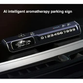 Ozmik Akıllı araç parfüm sprey aromaterapi ve cep numarası geçici park işareti  RGB renkli müzik - 9