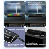 Ozmik Akıllı araç parfüm sprey aromaterapi ve cep numarası geçici park işareti  RGB renkli müzik - 7