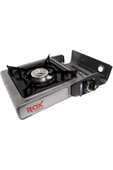 Rox 153Rox0103 Tekli Portatif Kamp Ocak Gri (Ekstra Gaz Girişli) 5 Adet Gaz Kartuş - 2
