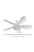 TAYTECH Tay-Tech Rbr Tavan Vantilatörlü Led Ampul, Kumandalı, 3 Renkli, Kademe Ayarlı - 2