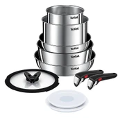 TEFAL Ingenio Emotion 2X Titanyum 10 Parça Tava Seti - Paslanmaz Çelik L897SA74 - 1