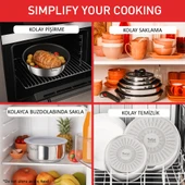 TEFAL Ingenio Emotion 2X Titanyum 10 Parça Tava Seti - Paslanmaz Çelik L897SA74 - 6
