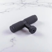 Martin Siyah Metal Tek Vidalı Kulp Düğme Mobilya Çekmece Mutfak Dolabı Dolap Modern Kapak Kulpları thumbnail 5