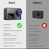 SJCAM Sj8pro Gerçek 4k60fps Aksiyon Kamerası thumbnail 8