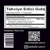 Zeus Nutrition Maca 500mg (Sexual Health) 60 Capsules thumbnail 3