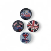 İngiltere Magnet Set 1 - 4'lü Buzdolabı Magnet England thumbnail 3