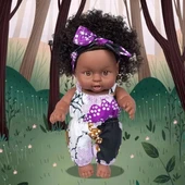 Ecore Fun 2 Adet Bebek Afrika Yıkanabilir Gerçekçi Silikon Bebekler - 5