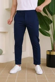Erkek Slim Fit Likralı Bilek Boy Dilli Kumaş Pantolon thumbnail 2