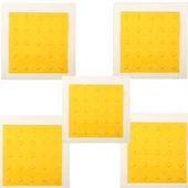 Tabanlı Uyarıcı Nokta Dış Mekan 5 Adet Sarı, Görme Engelliler için Çarpma Noktaları, Dokunsal Nokta thumbnail 1