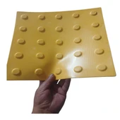 Tabanlı Uyarıcı Nokta Dış Mekan 5 Adet Sarı, Görme Engelliler için Çarpma Noktaları, Dokunsal Nokta thumbnail 4