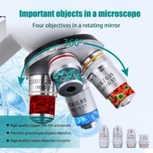 Poothoh Bileşik trinoküler Mikroskop 40X-5000X Büyütme thumbnail 9