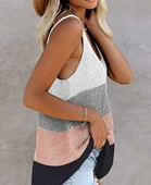 Kadın Askılı Yuvarlak Yaka Salaş Triko Bluz thumbnail 3