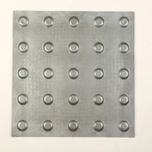 Tabanlı Uyarıcı Nokta Dış Mekan 5 Adet Gri, Görme Engelliler için Çarpma Noktaları, Dokunsal Nokta  thumbnail 2