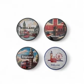 İngiltere Magnet Set 3 - 4'lü Buzdolabı Magnet England thumbnail 1